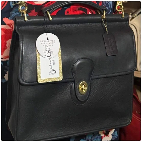 ❤️SOLD❤️Vintage Coach Navy Willis Bag 9927 - Picture 10 of 10